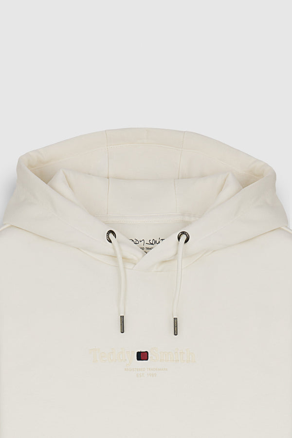 Teddy Smith Sweat à Capuche S-JIM HOODY MIDDLE WHITE