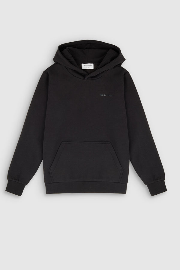 teddy smith Sweat à capuche S-NARK HOODY JR CHARBON