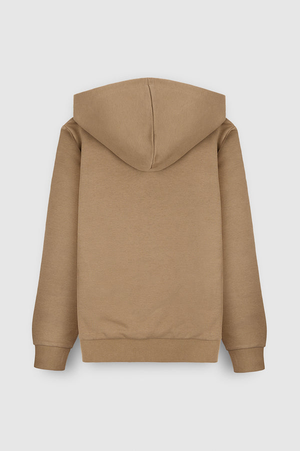 Teddy Smith Sweat à Capuche S-NARK HOODY JR CHATAIN