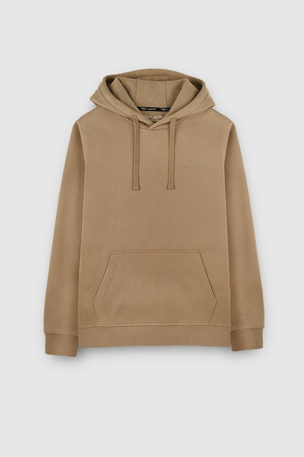 teddy smith Sweat à capuche S-NARK HOODY MOKA BEIGE