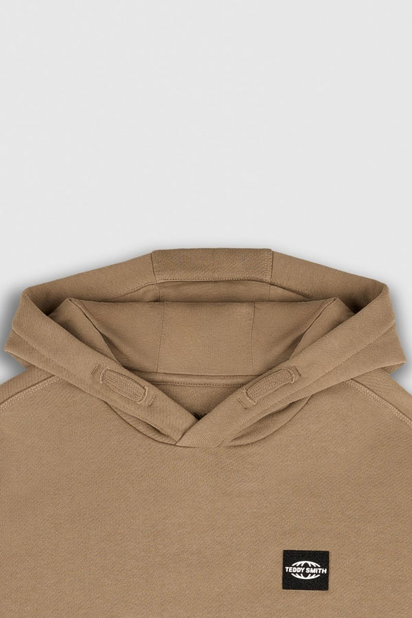 Teddy Smith Sweat à Capuche S-SCRATCH HOODY JR CHATAIN