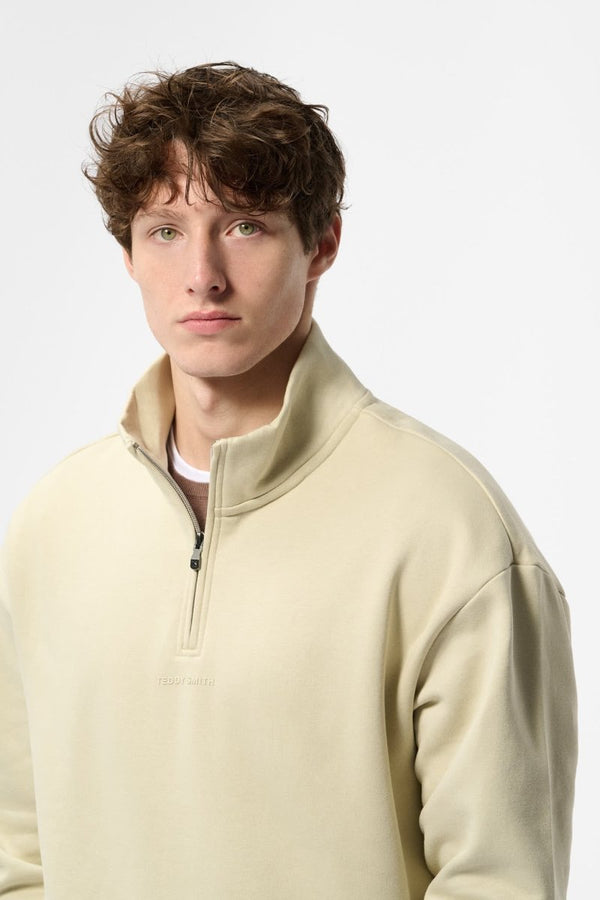 Teddy Smith Sweat Col Haut Coupe Large S-LOTEN SOFT GREGE