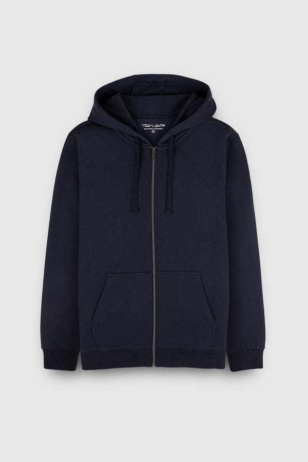 teddy smith Sweat zippé à capuche GICLASS LITTLE TOTAL NAVY
