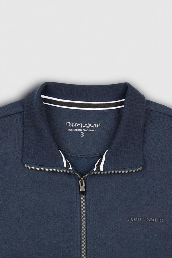 Teddy Smith Sweat Zippé Col Montant G-NARKUS ZIP TOTAL NAVY