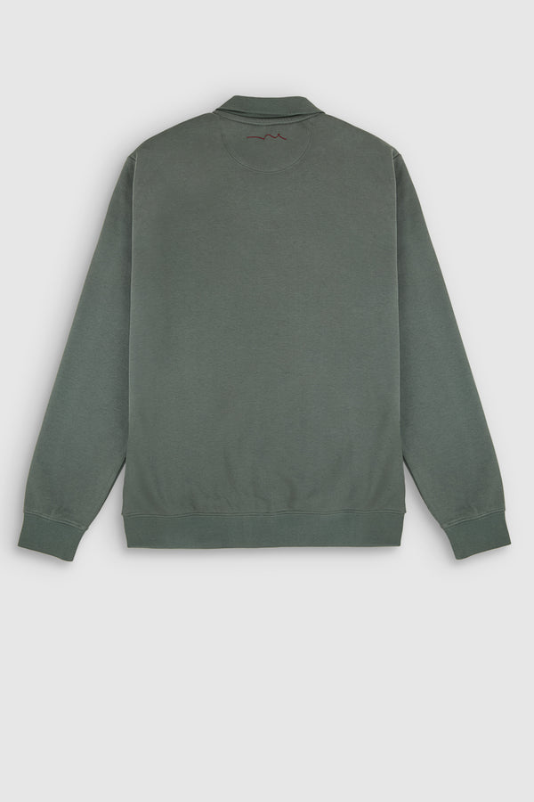 Teddy Smith Sweat Zippé Col Montant G-NARKUS ZIP VINTAGE KAKI