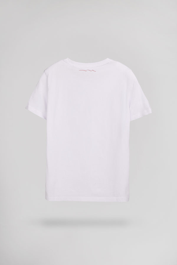 Teddy Smith T-shirt Col Rond Manches Courtes T-EVAN MC JR BLANC