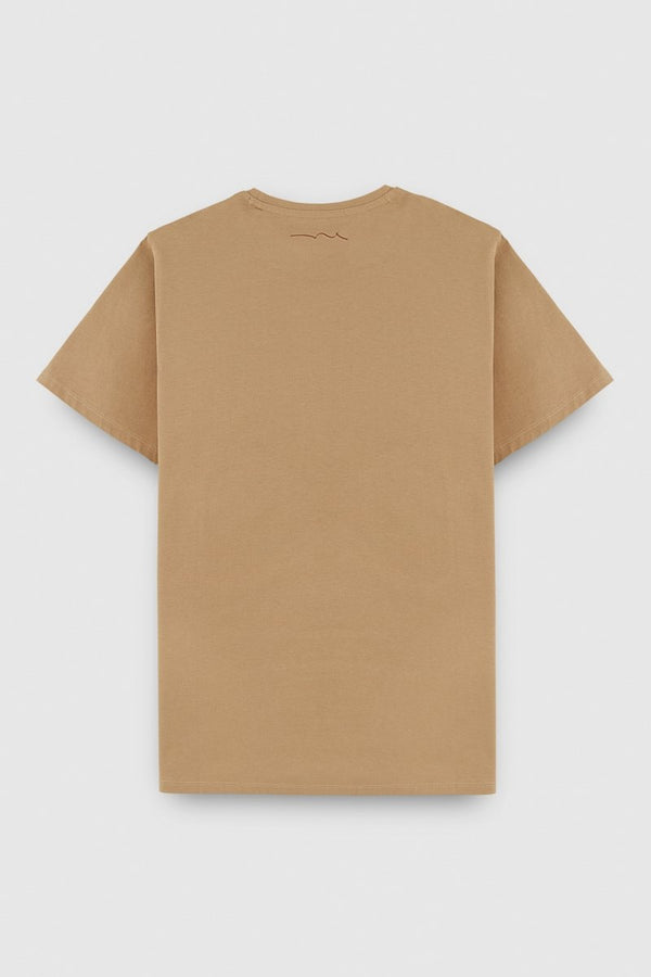 Teddy Smith T-shirt Col Rond Manches Courtes THE TEE 1 MC MOKA BEIGE