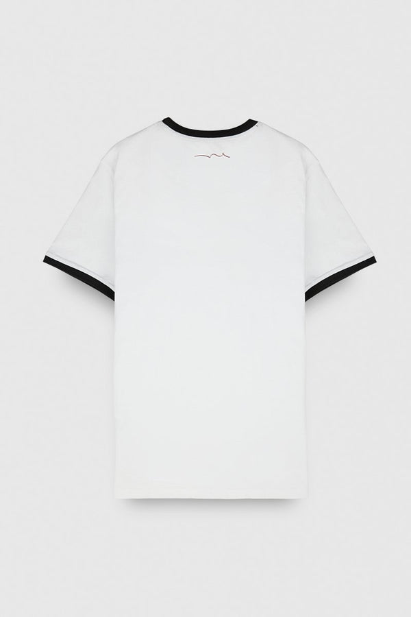 Teddy Smith T-shirt Col Rond Manches Courtes THE TEE 2 R BLANC