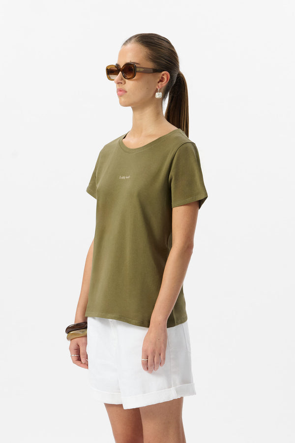 Teddy Smith T-shirt Col Rond T-RIBELLE MC SWEET JUNGLE