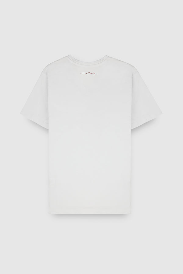 Teddy Smith T-shirt Col V Manches Courtes TAWAX 2 BLANC