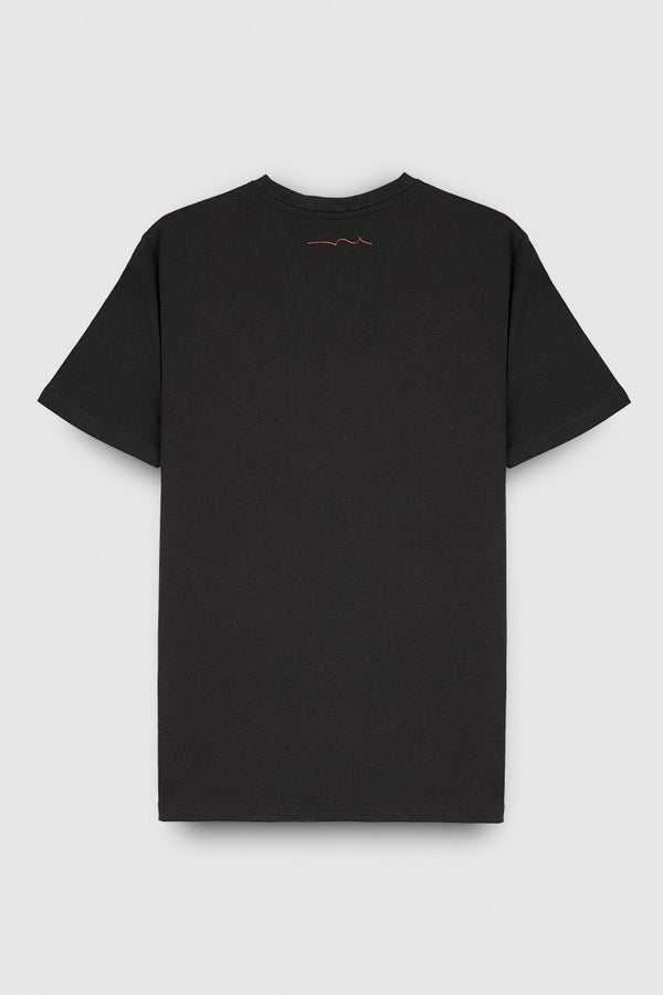 Teddy Smith T-shirt Col V Manches Courtes TAWAX 2 NOIR