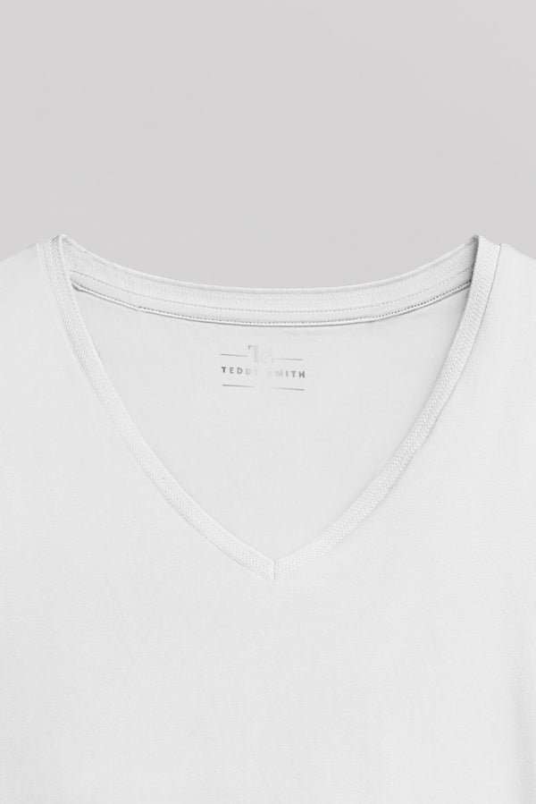 Teddy Smith T-shirt Manches Courtes T-MIA MC MIDDLE WHITE