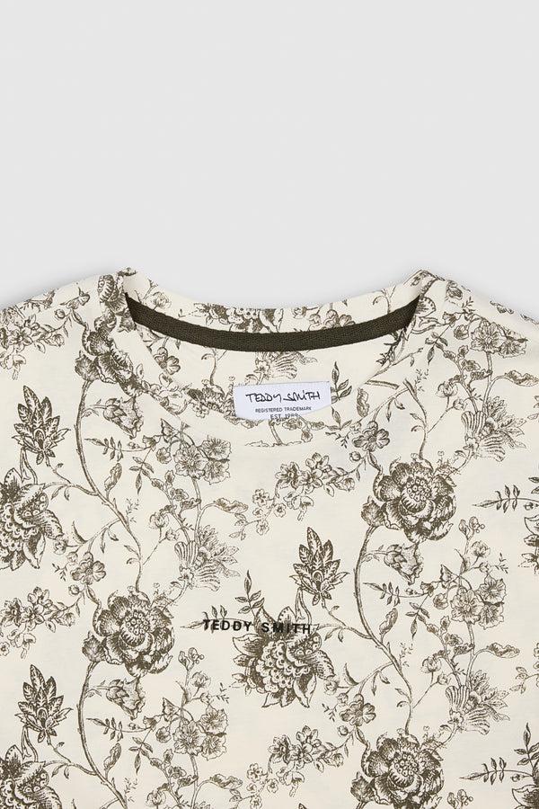 Teddy Smith T-shirt T-ANTONE MC MIDDLE WHITE/PRINT 1