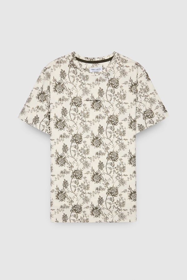 teddy smith T-shirt T-ANTONE MC MIDDLE WHITE/PRINT 1