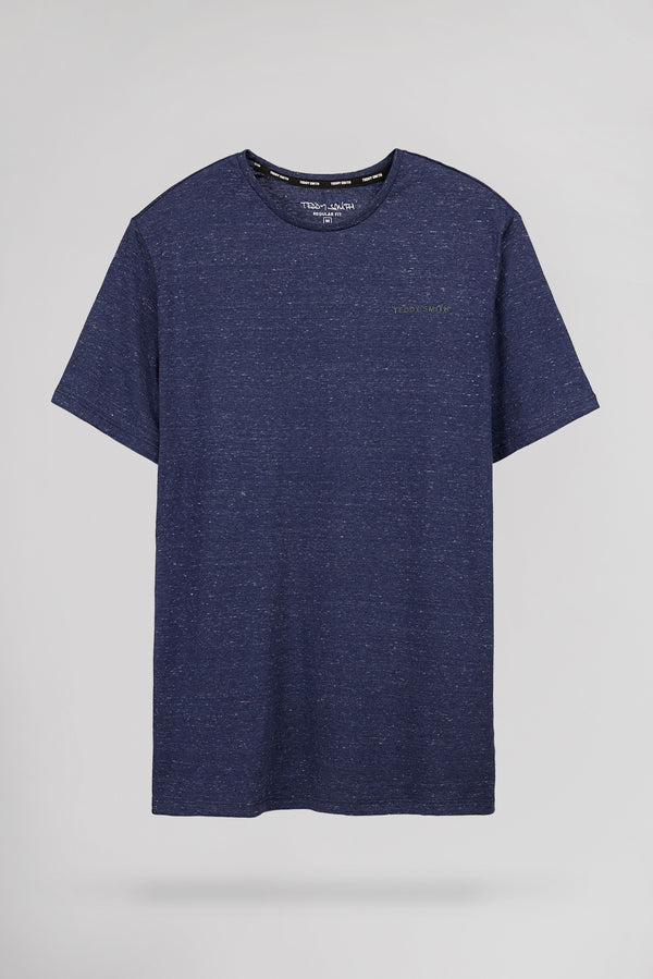 teddy smith T-shirt T-NARK CHINE MC DARK NAVY CHINE