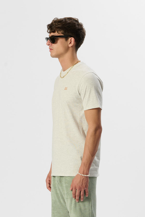 Teddy Smith T-shirt THE TEE 1 MC BLANC IVOIRE CHINE