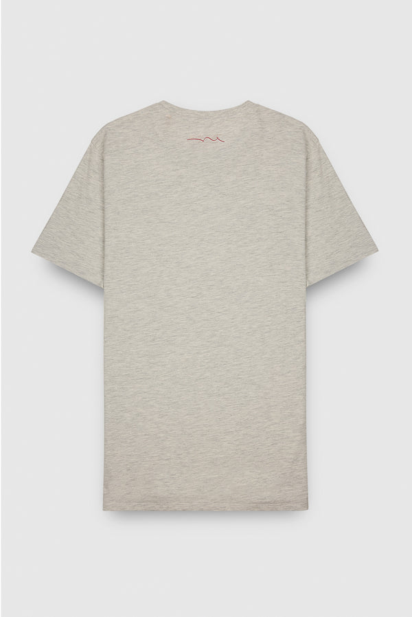Teddy Smith T-shirt THE TEE 1 MC BLANC IVOIRE CHINE