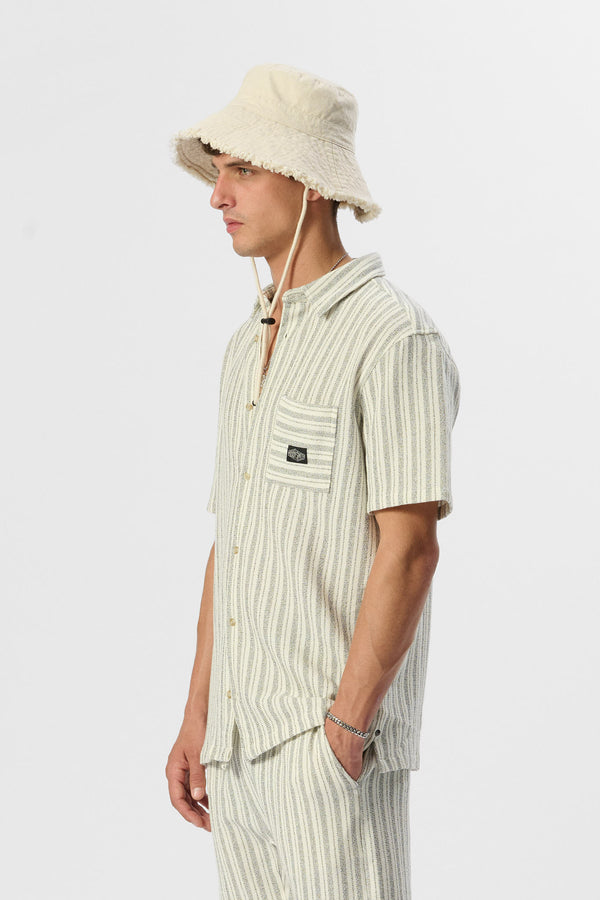 Teddy Smith Chemise C-AKUMA MC CREAM
