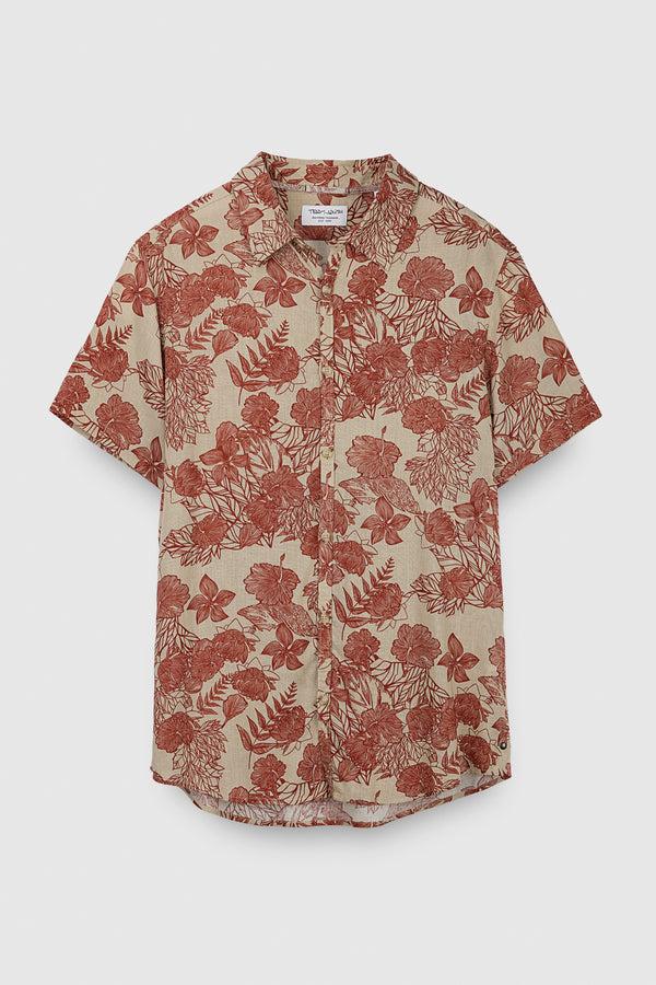 Teddy Smith Chemise C-ALBERTO MC BEIGE