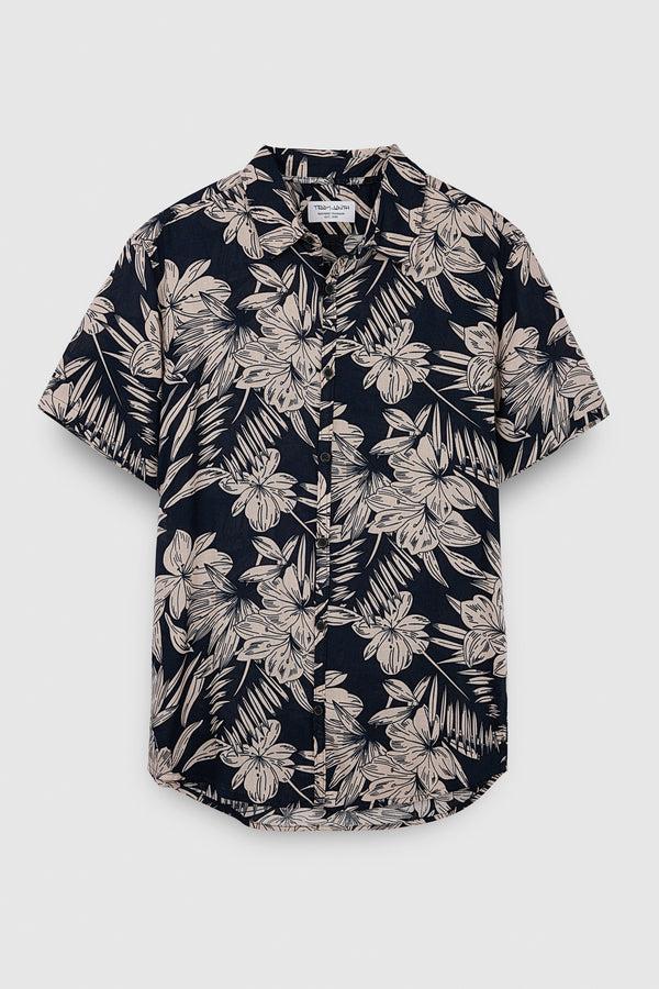 Teddy Smith Chemise C-ALBERTO MC TOTAL NAVY