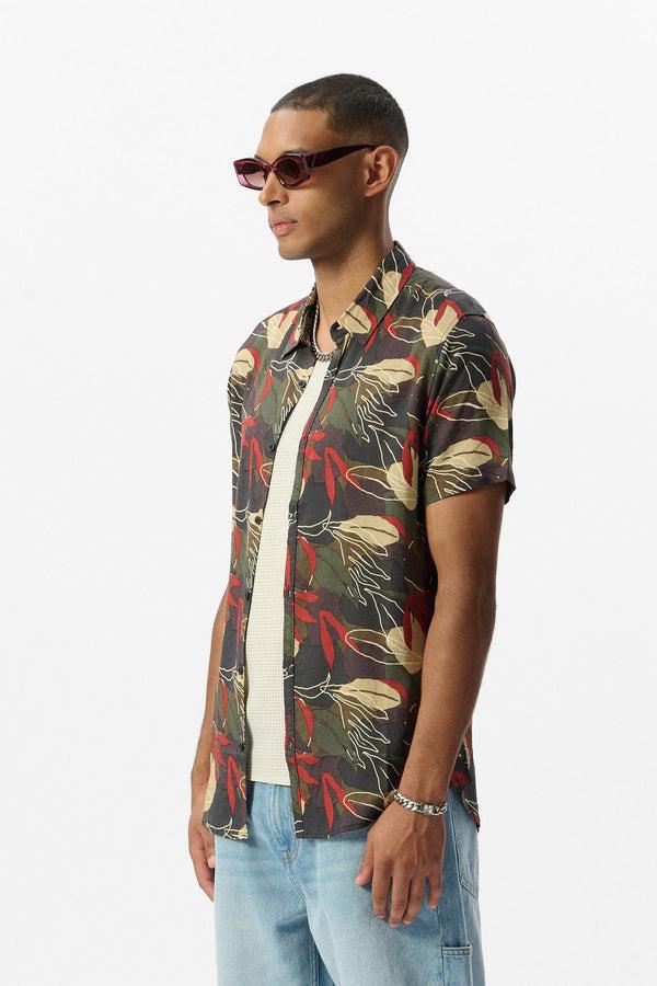 Teddy Smith Chemise C-ALBERTO MC TURBULENCE KAKI