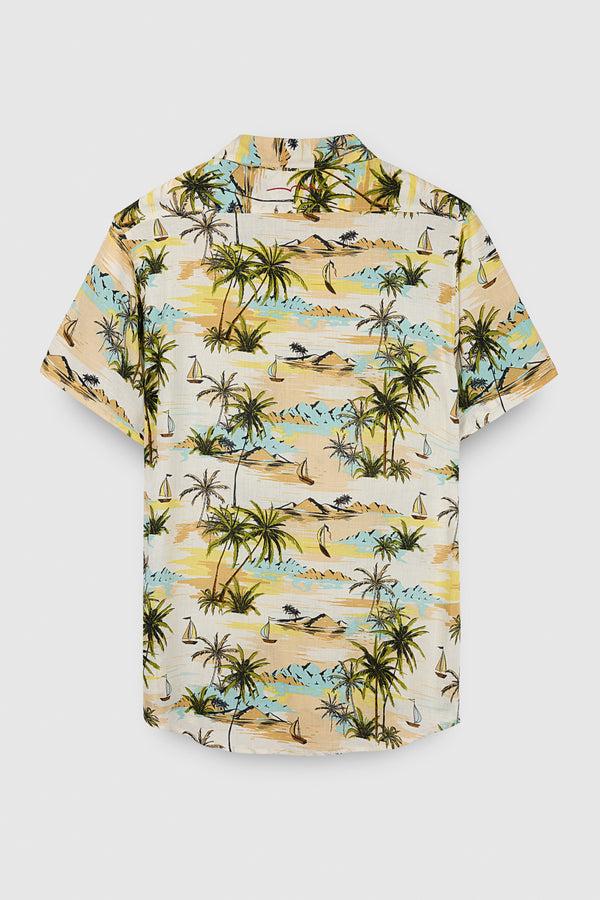 Teddy Smith Chemise C-ALBERTO MC VANILLE