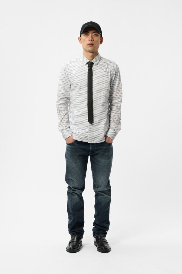 Teddy Smith Chemise C-BARCLAY ML BLANC