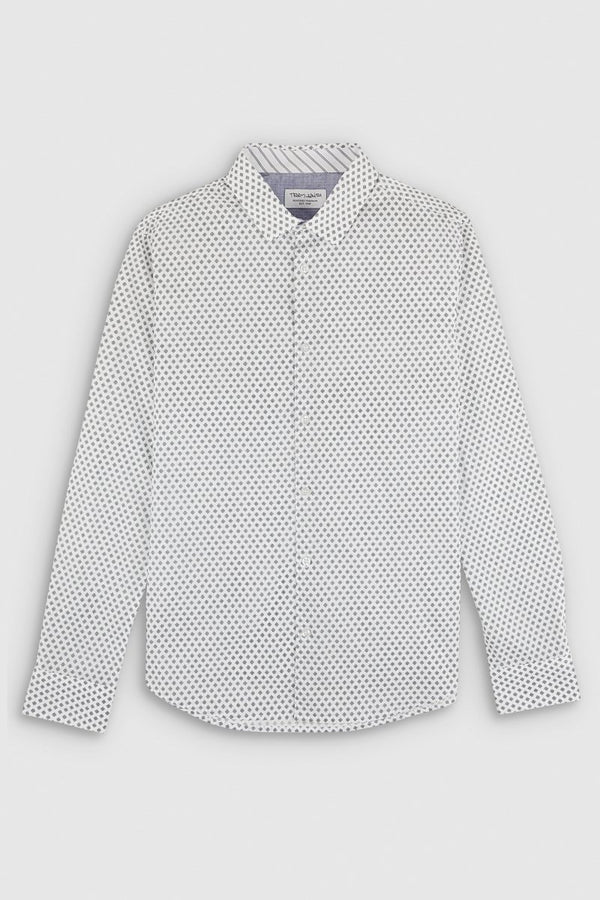 Teddy Smith Chemise C-BARCLAY ML BLANC