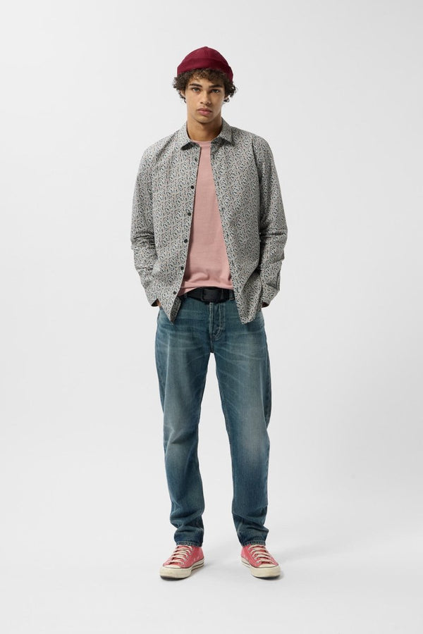 Teddy Smith Chemise C-BARCLAY ML VERT SCARABE