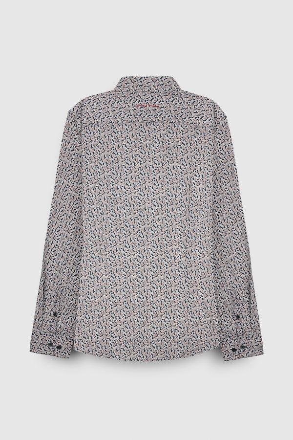 Teddy Smith Chemise C-BARCLAY ML VERT SCARABE