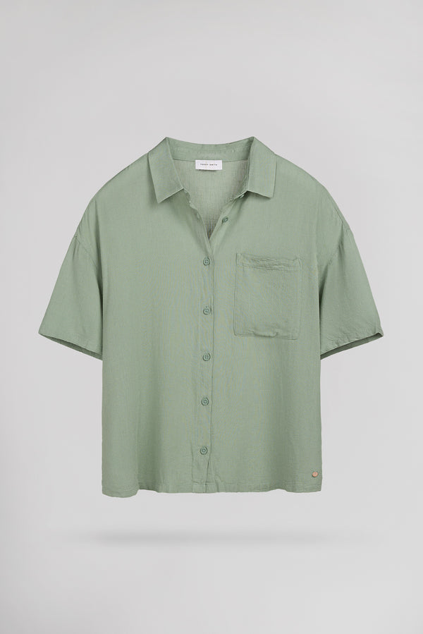 teddy smith Chemise C-ELIA ICEBERG GREEN