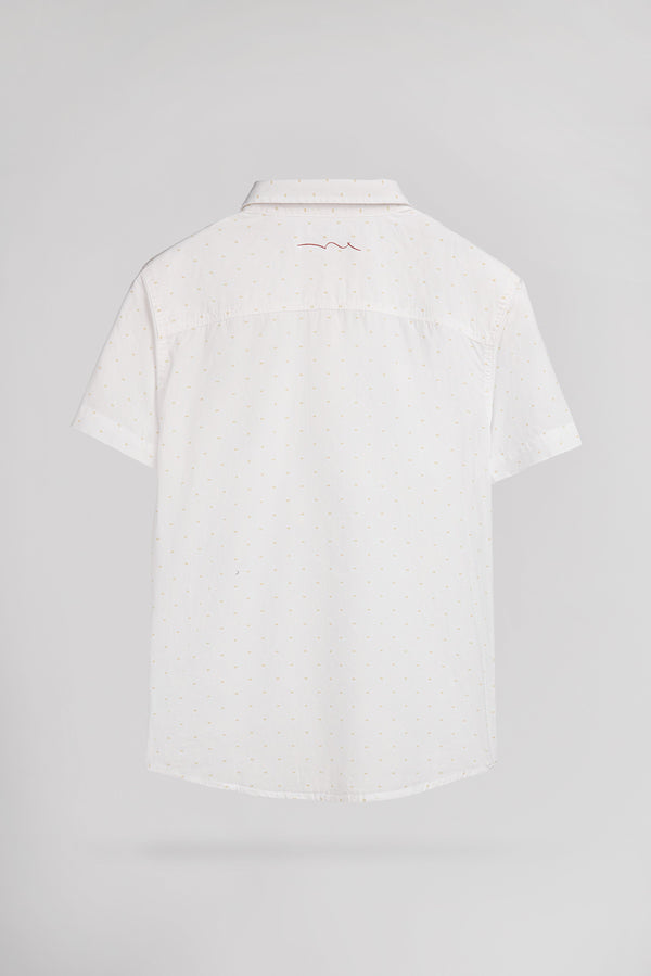 Teddy Smith Chemise C-FLORAL MC JR BLANC