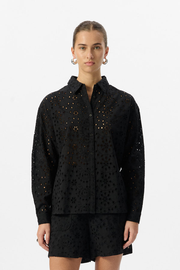 teddy smith Chemise C-FLOWER NOIR