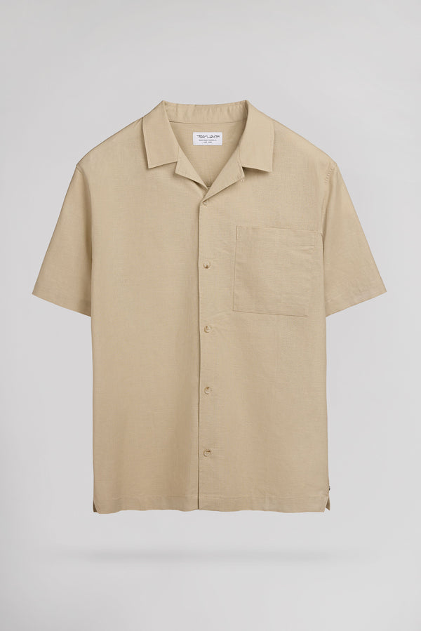 teddy smith Chemise C-LEONARD MC BEIGE