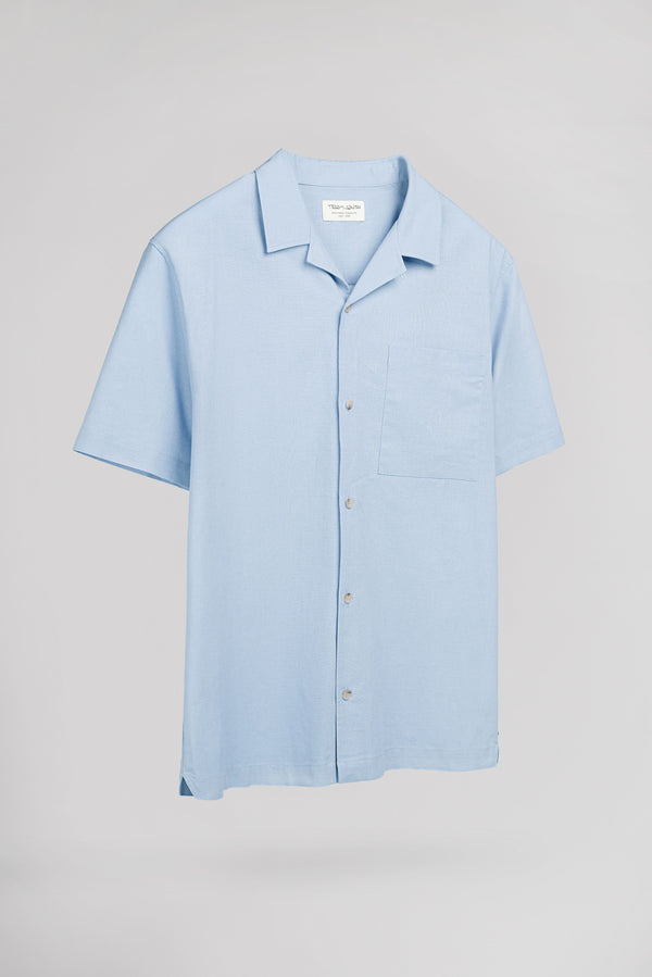 Teddy Smith Chemise C-LEONARD MC PASTEL BLUE