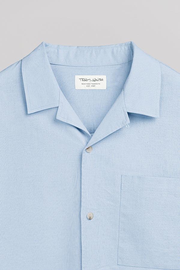 Teddy Smith Chemise C-LEONARD MC PASTEL BLUE