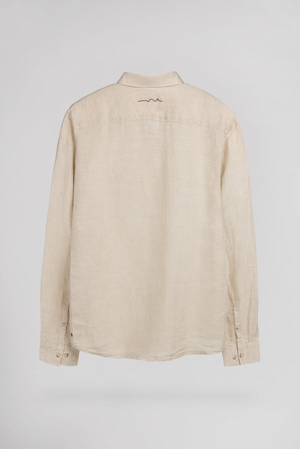 Teddy Smith Chemise C-LINEN ML BEIGE