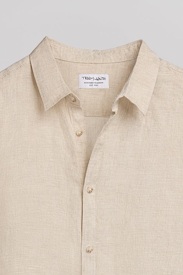 Teddy Smith Chemise C-LINEN ML BEIGE