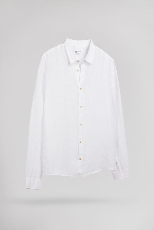 Teddy Smith Chemise C-LINEN ML BLANC