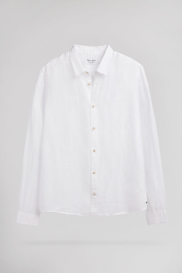 teddy smith Chemise C-LINEN ML BLANC