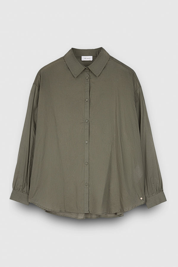 teddy smith Chemise C-LYLA TURBULENCE KAKI