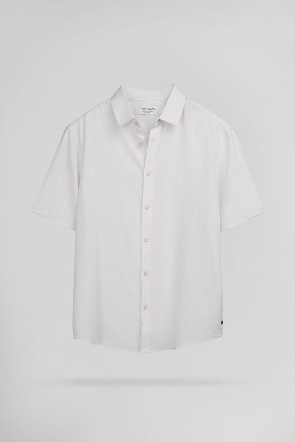 teddy smith Chemise C-PIETRO MC BEIGE CLAIR