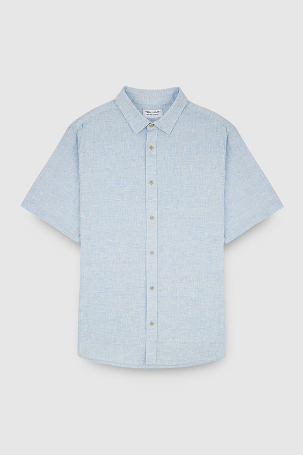Teddy Smith Chemise C-PIETRO MC PASTEL BLUE