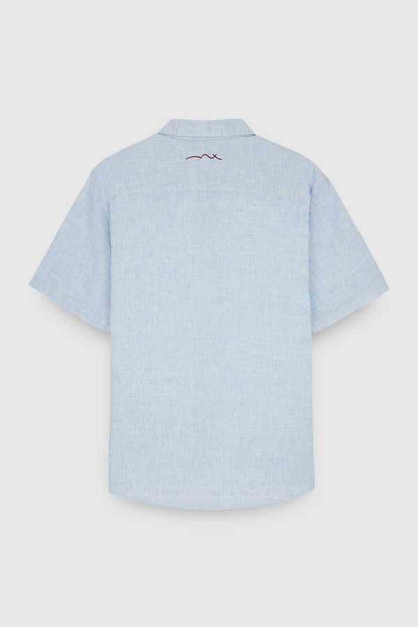 Teddy Smith Chemise C-PIETRO MC PASTEL BLUE