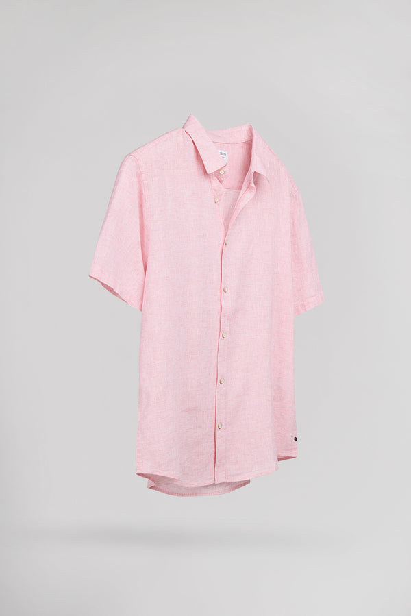 Teddy Smith Chemise C-PIETRO MC POP CORAL