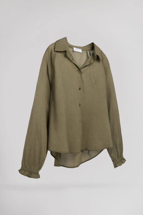 Teddy Smith Chemise C-ROMIE TURBULENCE KAKI