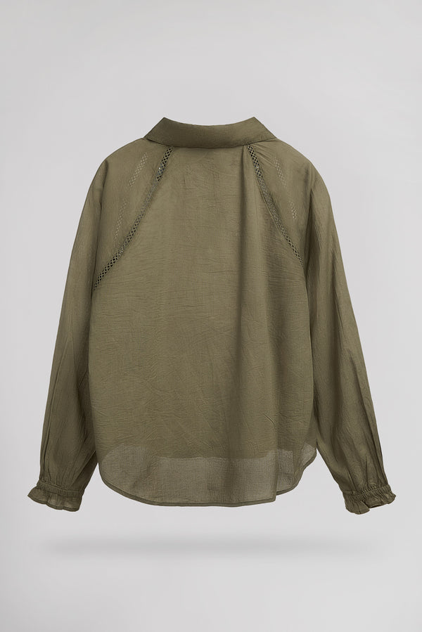 Teddy Smith Chemise C-ROMIE TURBULENCE KAKI