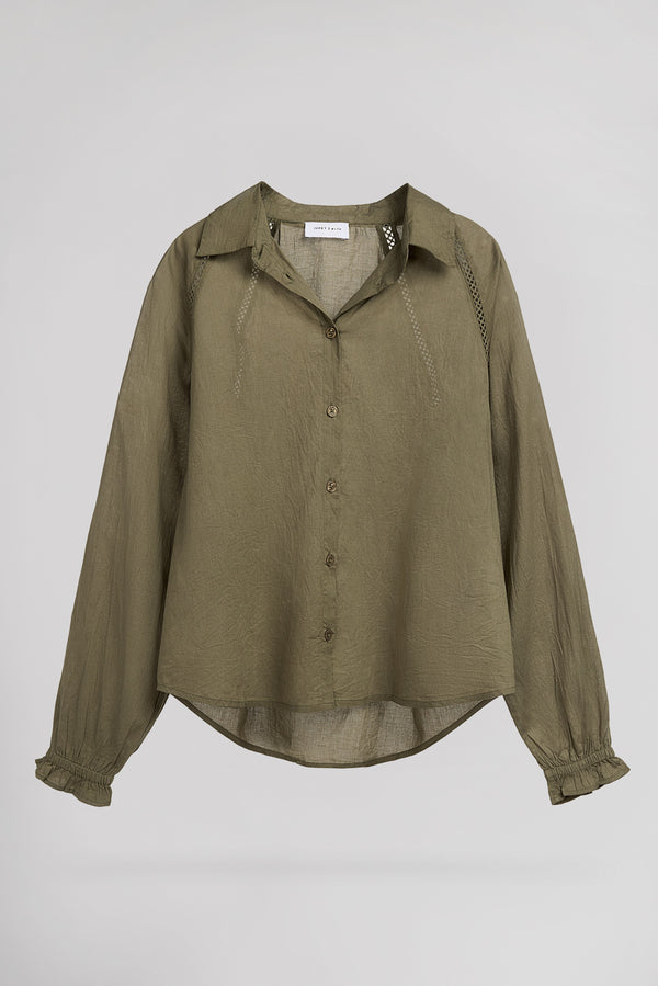 teddy smith Chemise C-ROMIE TURBULENCE KAKI