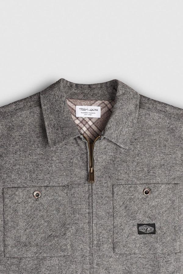 Teddy Smith Chemise C-STUART ML CHARBON