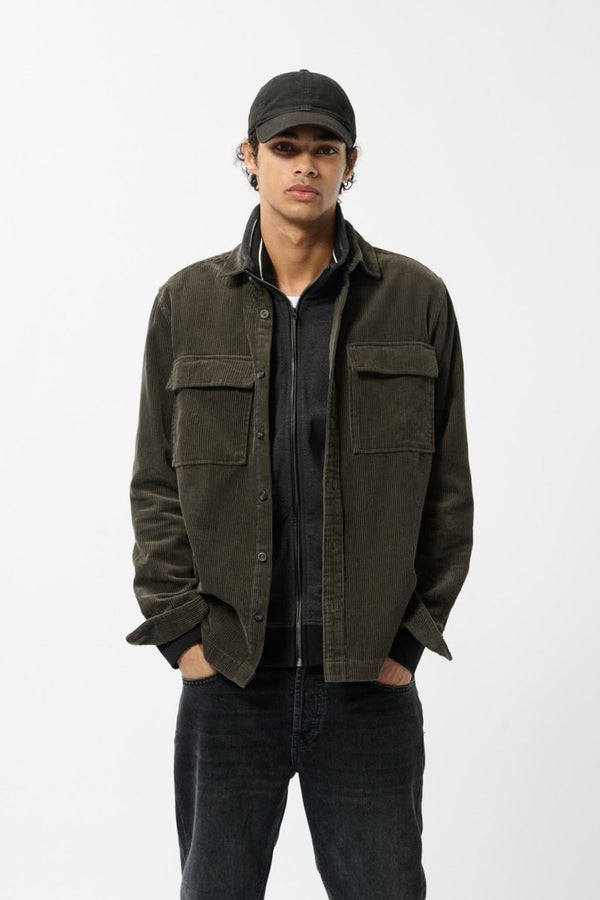 teddy smith Chemise C-TOREN ML RAVEN KAKI